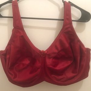 36H Red Underwire Bra
